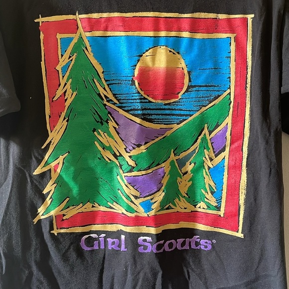 Vintage Girl Scouts Shirt SZ Medium - Picture 3 of 4